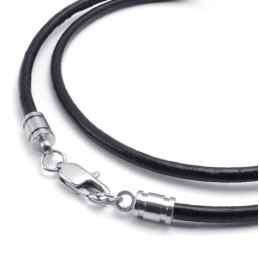 Collier En Cuir Titane D'Excellente Qualité Aux Couleurs Délicates Et Au Design Astucieux