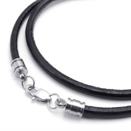 Collier En Cuir Titane D'Excellente Qualité Aux Couleurs Délicates Et Au Design Astucieux