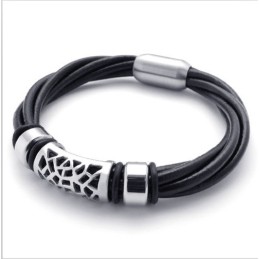 Bracelet En Cuir Titane De Qualité Fiable Et Aux Couleurs Délicates Au Design Astucieux