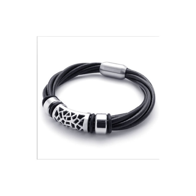 Bracelet En Cuir Titane De Qualité Fiable Et Aux Couleurs Délicates Au Design Astucieux