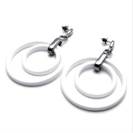Boucles D'Oreilles En Titane De Qualité Stable Et D'Une Blancheur Pure, De Dernière Technologie