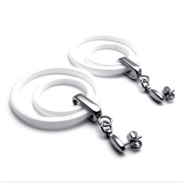 Boucles D'Oreilles En Titane De Qualité Stable Et D'Une Blancheur Pure, De Dernière Technologie