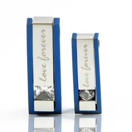 Collier Pendentif En Titane Avec Inscription « Love Forever Sweetheart Lovers »