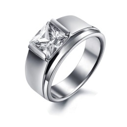 Pour Une Excellente Réputation En France Et À L'Étranger, Bague En Titane Pour Femme Avec Strass