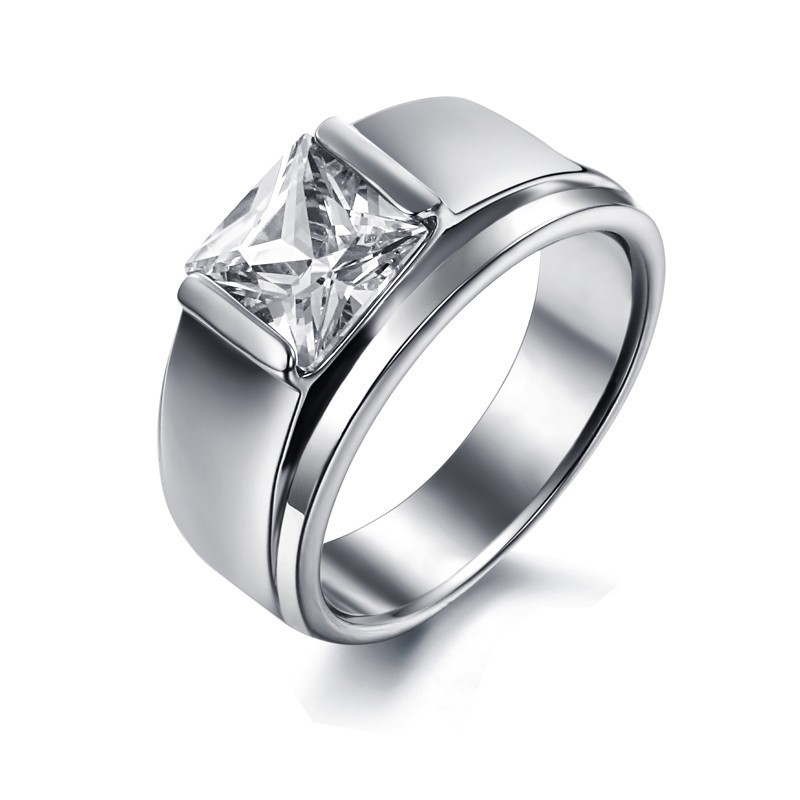 Pour Une Excellente Réputation En France Et À L'Étranger, Bague En Titane Pour Femme Avec Strass