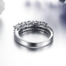 Bague En Titane Pour Femme Avec Strass, Performance Fiable