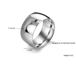 Bague En Titane Pour Homme, Complète Avec Spécifications