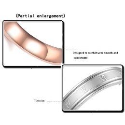 Bague En Titane Pour Femme, Complète Avec Spécifications
