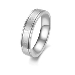 Bague En Titane Noir Pour Femme, De Qualité Fiable