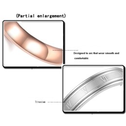 Bague En Titane Noir Pour Femme, De Qualité Fiable