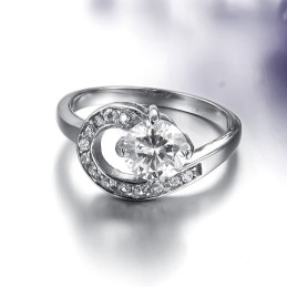 Bague En Titane Pour Femme De Haute Qualité Avec Strass