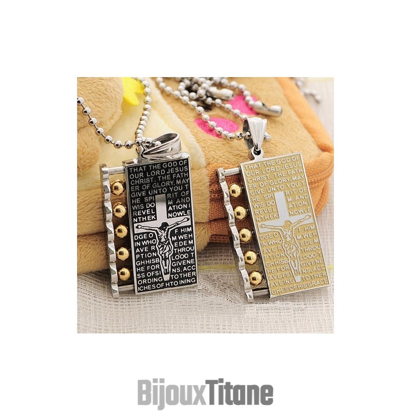 Collier Pendentif En Titane Pour Amoureux De La Bénédiction