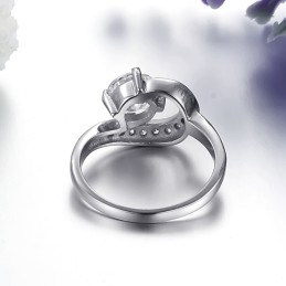 Bague En Titane Pour Femme De Haute Qualité Avec Strass