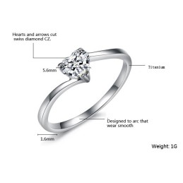 Bague En Titane Pour Femme Avec Strass, Excellente Qualité