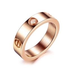 Bague En Titane Avec Diamant, Vendue Dans Le Monde Entier