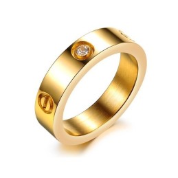 Bague En Titane Avec Diamant, Vendue Dans Le Monde Entier