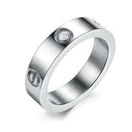 Bague En Titane Avec Diamant, Vendue Dans Le Monde Entier