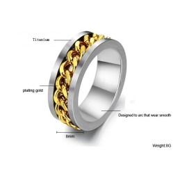 Bague En Titane Pour Homme De Qualité Supérieure