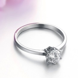 Bague En Titane Pour Femme Avec Strass, Complète Avec Spécifications