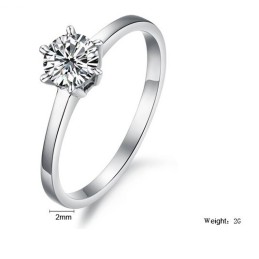 Bague En Titane Pour Femme Avec Strass, Complète Avec Spécifications