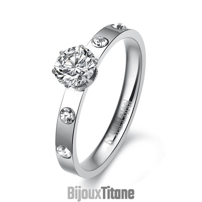 Bague En Titane Pour Femme Avec Strass, Qualité Et Quantité Garanties