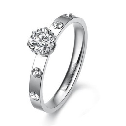 Bague En Titane Pour Femme Avec Strass, Qualité Et Quantité Garanties