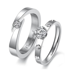 Bague En Titane Pour Femme Avec Strass, Qualité Et Quantité Garanties