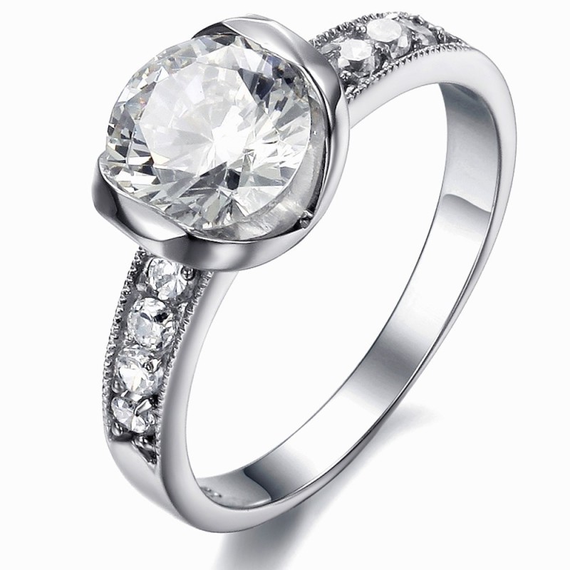 Pour Une Excellente Réputation En France Et À L'Étranger, Bague En Titane Pour Femme Avec Strass Pour Une Excellente Réputation En France Et À L'Étranger, Bague En Titane Pour Femme Avec Strass