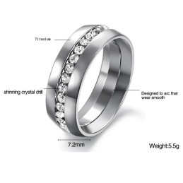 Pour Gagner Les Éloges Chaleureux Des Clients Bague En Titane Pour Homme