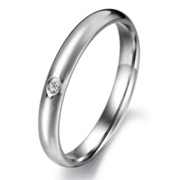 Bague En Titane Pour Femme, De Qualité Fiable, Avec Strass