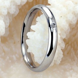 Bague En Titane Pour Femme, De Qualité Fiable, Avec Strass