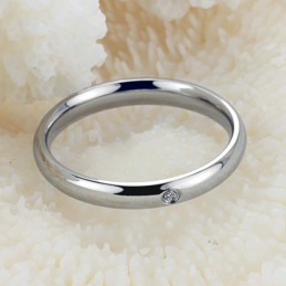 Bague En Titane Pour Femme, De Qualité Fiable, Avec Strass
