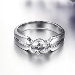 Bague En Titane Pour Femme Avec Strass, De Réputation Fiable