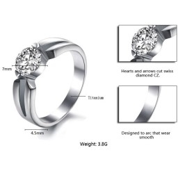 Bague En Titane Pour Femme Avec Strass, De Réputation Fiable