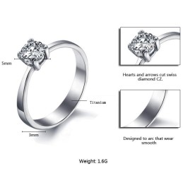 Bague En Titane Pour Femme Avec Strass, Qualité Et Quantité Garanties