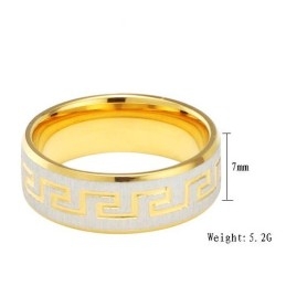 Bague En Titane Noir De Qualité Supérieure