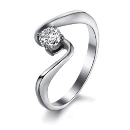 Bague En Titane Pour Femme Avec Strass, De Renommée Mondiale
