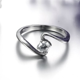 Bague En Titane Pour Femme Avec Strass, De Renommée Mondiale