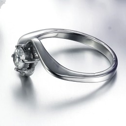 Bague En Titane Pour Femme Avec Strass, De Renommée Mondiale