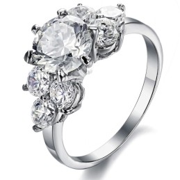 Bague En Titane De Haute Qualité Avec Strass