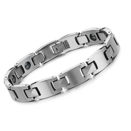 Bracelet Magnétique En Titane Pour La Santé Masculine, Facile À Utiliser