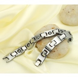 Bracelet Magnétique En Titane Pour La Santé Masculine, Facile À Utiliser