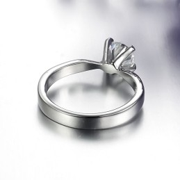 Bague En Titane Pour Femme Avec Strass, Performance Fiable