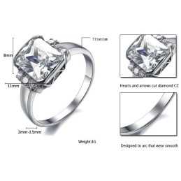 Bien Connu Pour Sa Bague Féminine En Titane De Haute Qualité Avec Strass