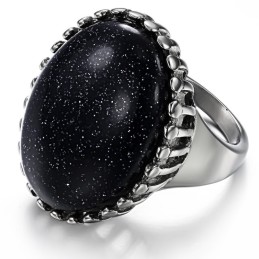 Bague En Titane Et Quartzite Exagérée, Complète Avec Spécifications