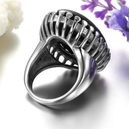 Bague En Titane Et Quartzite Exagérée, Complète Avec Spécifications