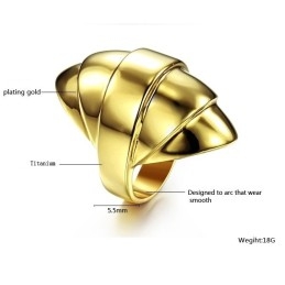 Bague En Titane Exagérée De Haute Qualité
