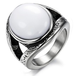 Bague En Titane Et Onyx Exagérée, Bien Vendue Dans Le Monde Entier