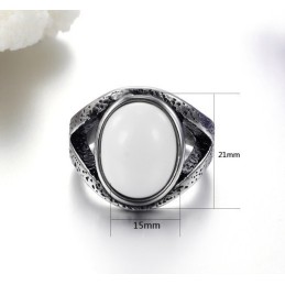 Bague En Titane Et Onyx Exagérée, Bien Vendue Dans Le Monde Entier