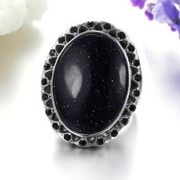 Bague En Quartzite Et Titane Exagérée, Complète Selon Les Spécifications
